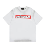 Hellstar T Shirt Vintage Old Printed Loose Casual Short Sleeve T-Shirt