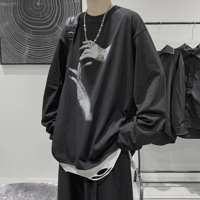 Men T Shirt Loose and Lazy Style