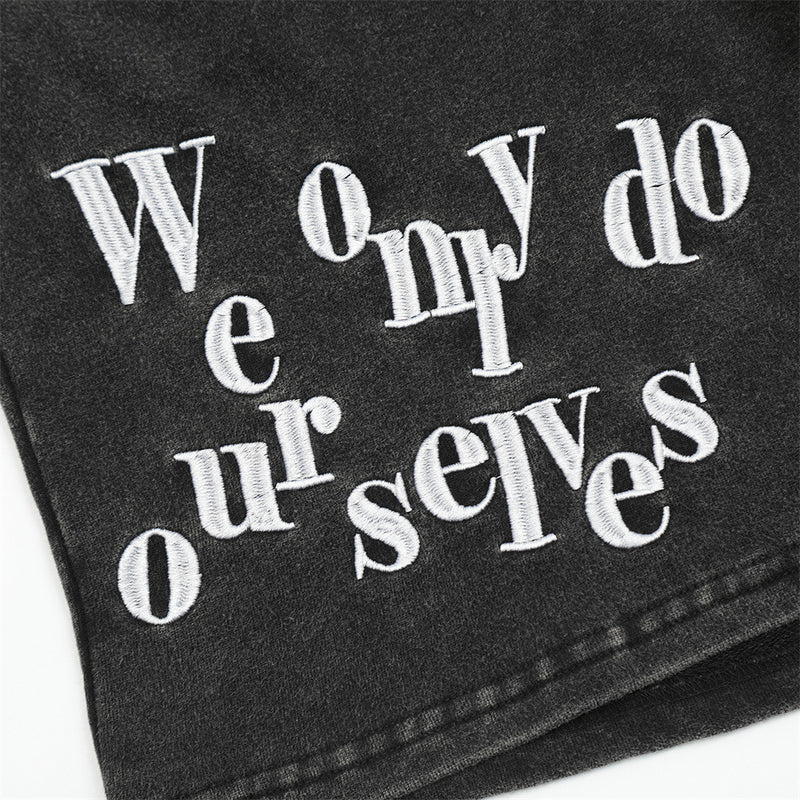 Men Shorts Embroidered Loose Shorts Casual Sports