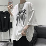 Men T Shirt Summer Loose Leisure All-Matching