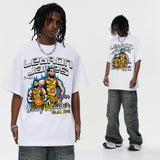 Vintage T-shirts James James Short Sleeve T-Shirt Men's and Women's Printed T-Shirts Loose