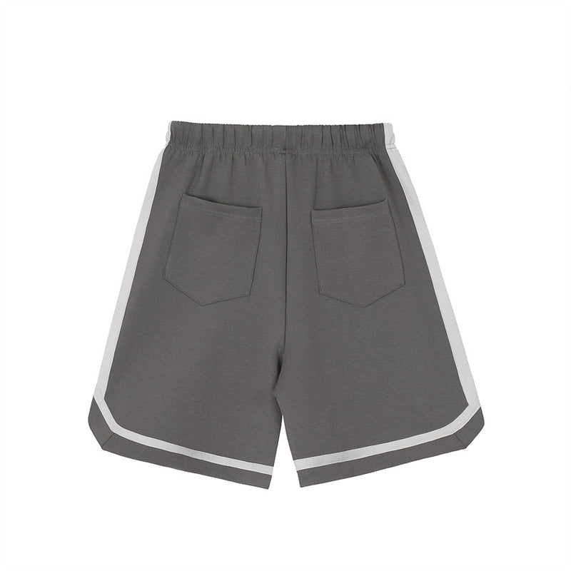 Men Shorts Five-Pointed Star Paste Cloth Embroidery Shorts Casual Sports
