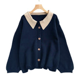 Women Knitted Cardigan Vintage Loose Soft Sweater