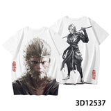 3D Print T-shirt Game Black Myth Wukong Tops Men Women Fashion