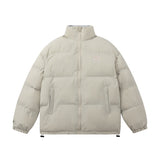 Unisex Coat Winter Cotton-Padded Coat Youth University Style Double-Sided Wear