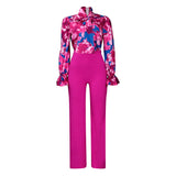 Women Jumpsuit Autumn and Winter Loose plus Size Casual Printing