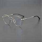 CHH Chrome Hearts Glasses Versatile retro literary round frame myopia glasses frame