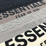 Fog Fear of God Essentials T Shirt Long Sleeve Back Three-Dimensional Letter Loose Couple T-shirt