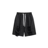 Unisex Shorts Ripped Denim Shorts Loose Summer