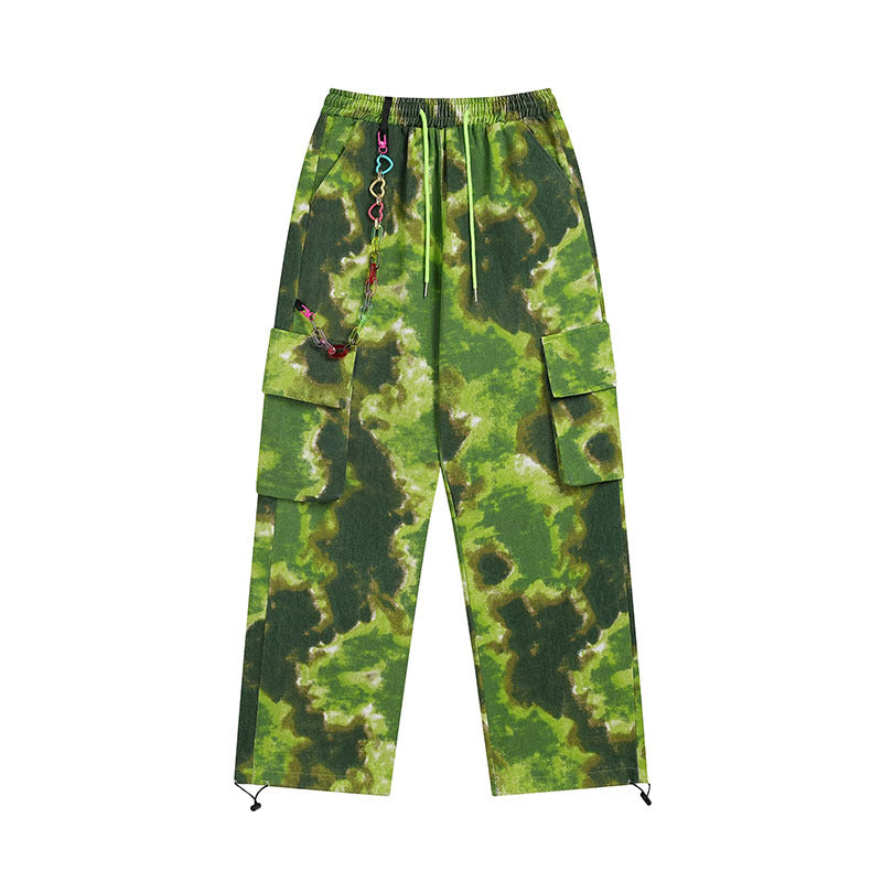 Cargo Pants Tie-Dye Gradient Casual Pants