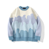 Men Sweater Idle Style Color Matching Sweater