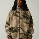 Fog Essentials Sweatshirt Lamb Wool Zip Cardigan Jacket