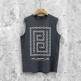 Purple Brand Tank T Shirts Sleeveless T-shirt Vest