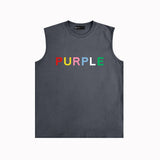 Purple Brand Tank T Shirts Sleeveless T-shirt Vest