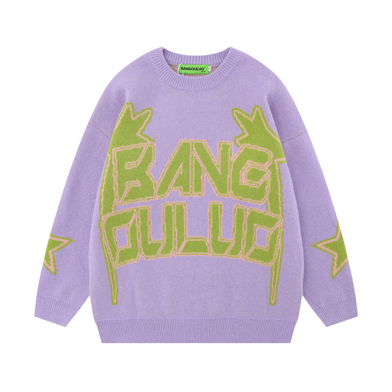 Men Sweater Loose and Idle Knitted Wool