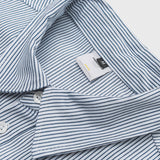 Unisex Shirt Retro Casual Blue Striped Loose