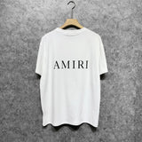 Amiri T Shirt Letter Print Casual round Neck Short Sleeve T-shirt