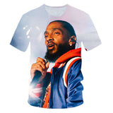 Nipsey Hussle T Shirts Rap Singer 3D Printing