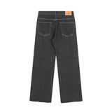 Men Jeans Embroidered Hole & Patch Jeans