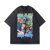 Men T-Shirt Anime Print Old Heavy Weight