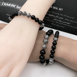 Chrome Heart Bracelet Obsidian Bracelet