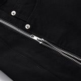 Men Jeans Zipper Stitching Loose