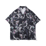 Short Sleeve Shirt West Coast Paisley Loose Casual