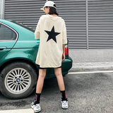 Fog Fear of God Essentials T Shirt Double-Line Five-Pointed Star Printed Short Sleeve High Street Loose T-shirt for Men