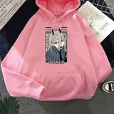 Anime Chainsaw Man Power Kawaii Print Plus Size Hoodie Women