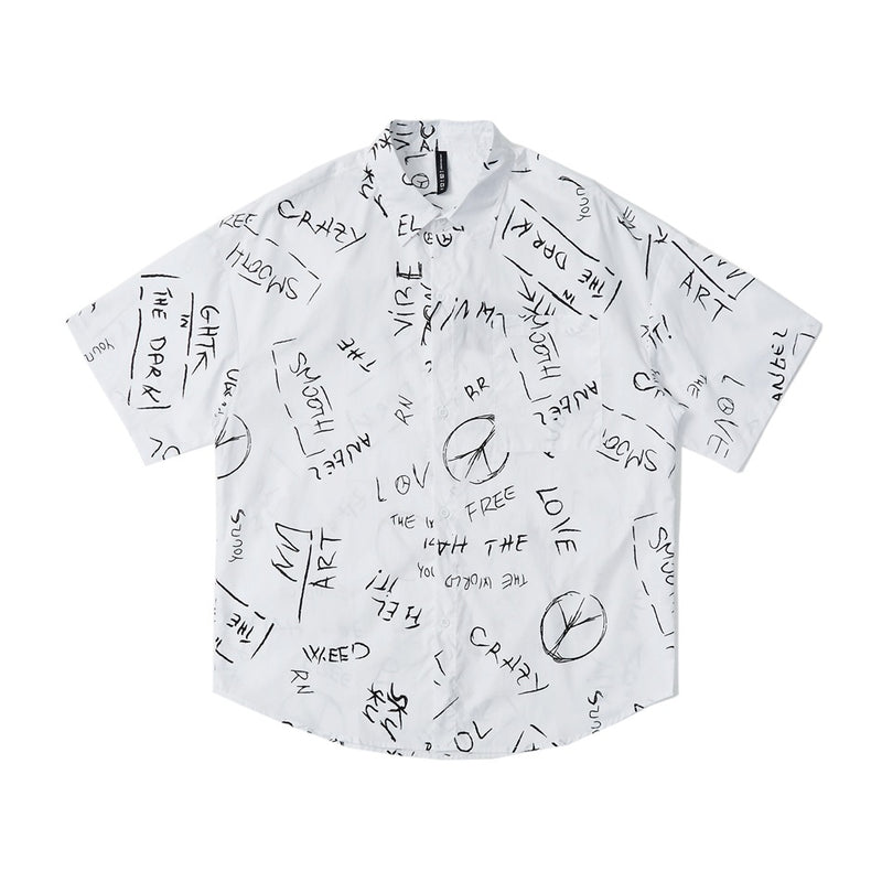 Unisex Shirt Vintage Hawaiian Loose Casual