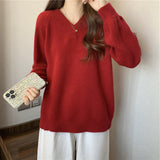 Women Pullover Sweater Soft Slimming Knitted