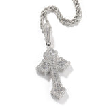 Jewelry Zircon Cross Pendant HIPHOP Rap Necklaces Crosses St. Valentine's Spectrum Royalty