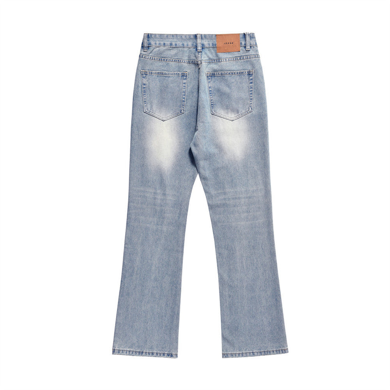 Men Jeans Ripped White Loose Cool Casual Slim Fit