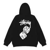 Stussy Hoodie Embroidered Fleece Fashion Hooded Sweater