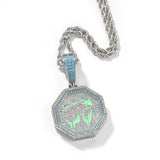 Jewelry Zodiac Pendant Copper Inlaid Zircon Luminous Animal Royalty