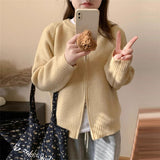 Women Knitted Cardigan Knitted Loose Niche Sweater