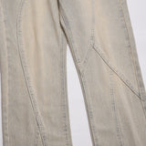 Men Jeans Stitching Loose Punk