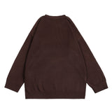 Men Sweater Oil Painting Landscape Printing Crew Neck Sweater