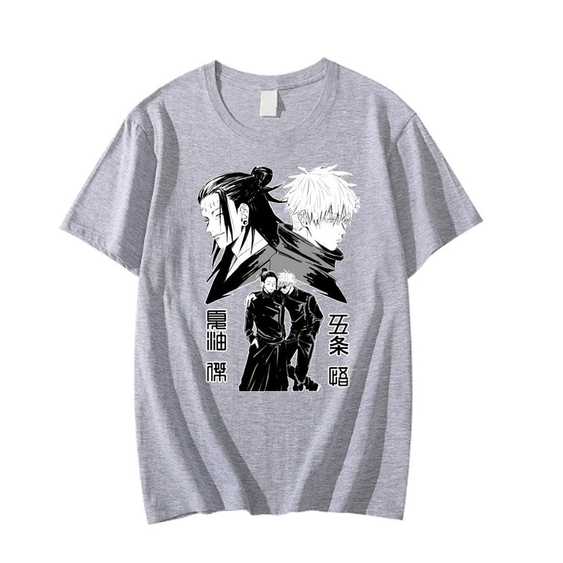 Jujutsu Kaisen Casual Shirtgeto Suguru Gojo Satoru Print
