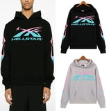 Hellstar Hoodie gradual change color print hoodie fall loose sweater