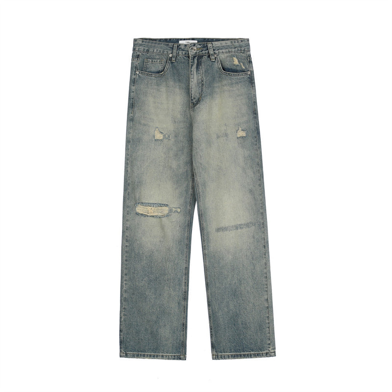 Men Jeans Ripped Jeans Distressed Loose