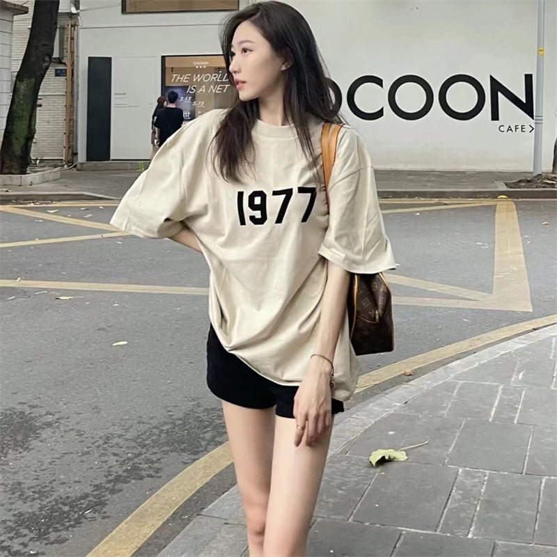 Fear Of God Essentials 1977 T-Shirt Loose Couple Men And Women