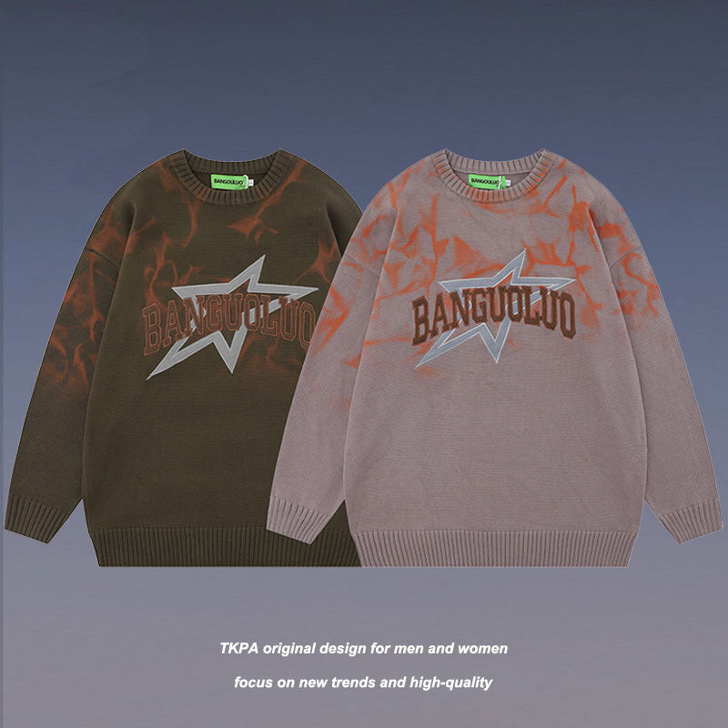 Women Sweater Loose Knitted Top for Men and Women