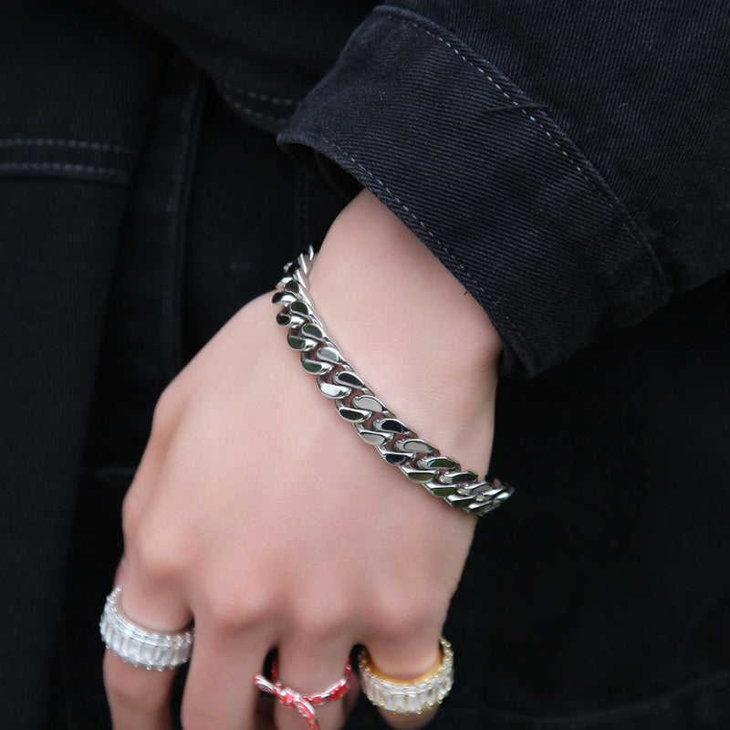 Bracelet ins Hip Hop Cuban Chain Stainless Steel Bracelet St. Valentine's