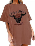 T-Shirt Women Oversized Not My First Rodeo Vintage Tee