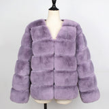 Women Fur Jacket Warm Plush Coat
