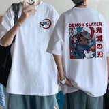 Demon Slayer T Shirt Men Kimetsu No Yaiba Kawaii Anime