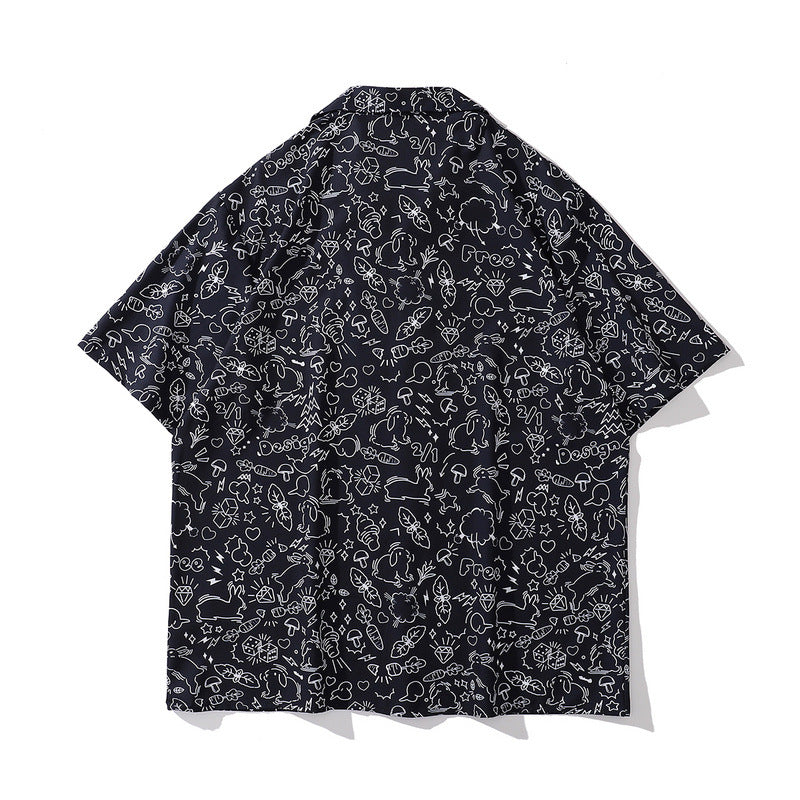 Short Sleeve Shirt Loose Casual Shirt