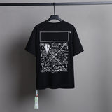 Ow T Shirts Dark Graffiti Letter Printing