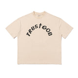 Kanye West Trust God T Shirt Summer Casual Loose Short Sleeves T-shirt